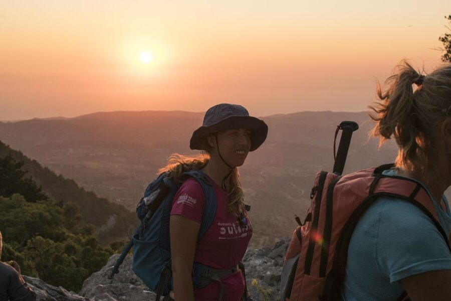 Rhodes: Profitis Ilias Guided Sunset Hike - The hike up: olive, pine, and a trail that most people can handle