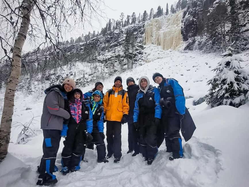 Rovaniemi: Korouoma Canyon Frozen Waterfalls Hike & BBQ - Getting From Rovaniemi to the Canyon in a 2025 4×4 Van
