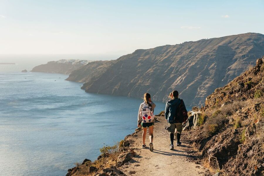 Santorini: Caldera Trail Guided Hike and Sunset Viewing - The Prophet Elias picnic stop: the break that makes the hike enjoyable