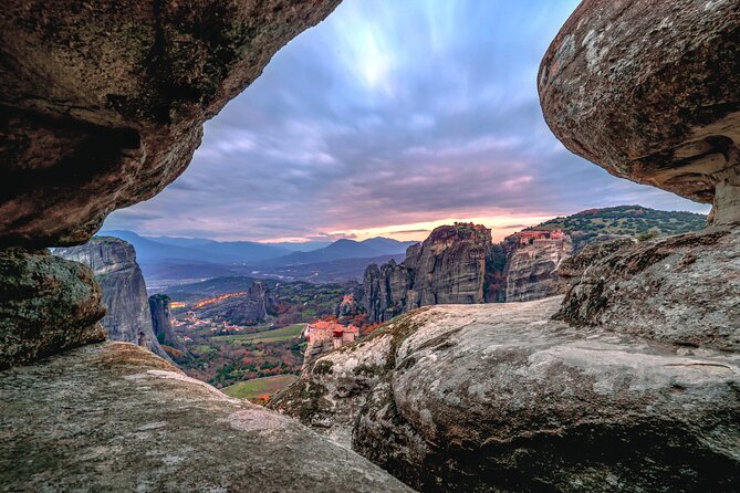 Secret Caves of Meteora - Sunset Hike - VIP Minibus Pickup From Kalabaka or Kastraki