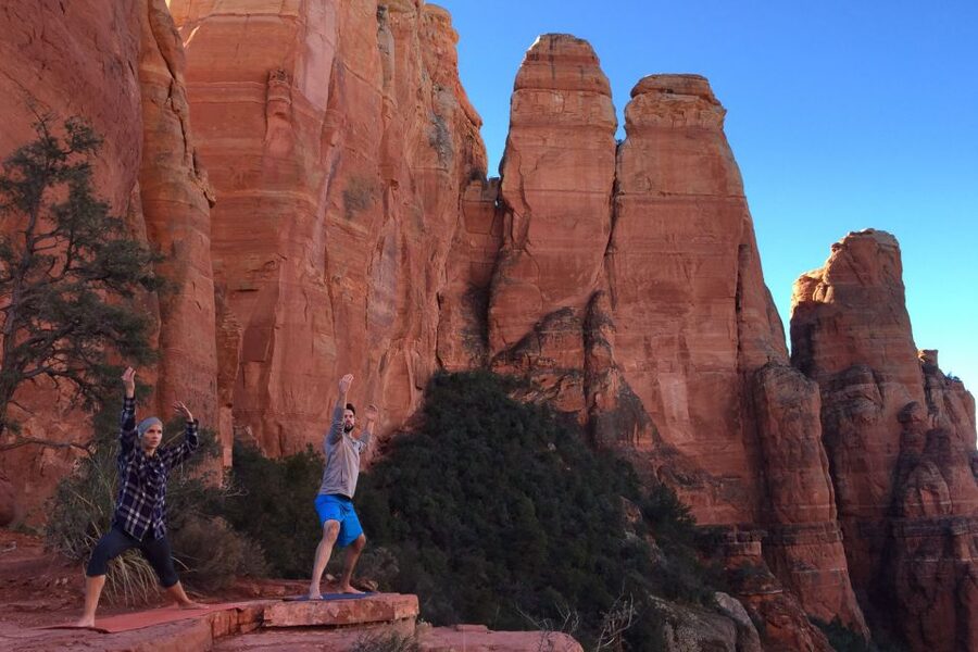 Sedona: Vortex Yoga Hiking Half-Day - From 247 AZ-89A to the Red-Rock Yoga Location