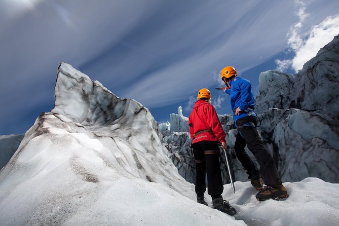 Skaftafell: Blue Ice Glacier Hike on Vatnajökull - Gear up: crampons, ice pick, harness, and the boot reality check