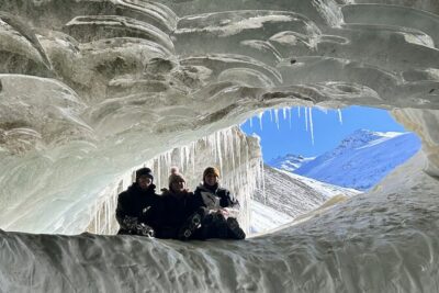 Snowshoe Hike to Castner Glacier Ice Cave - Glacier hike fundamentals: snowshoes, ice cleats, and staying steady
