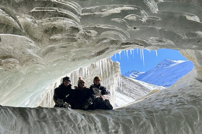 Snowshoe Hike to Castner Glacier Ice Cave - Glacier hike fundamentals: snowshoes, ice cleats, and staying steady