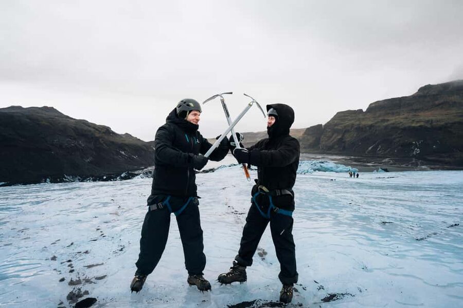 Sólheimajökull: Guided Glacier Hike - Getting your gear right: crampons, helmet, and ice axe