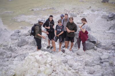 Sunrise Tour or Hiking Mount Sibayak From Berastagi - Stop 1: Mount Sibayak peak and the Sinabung photo moment