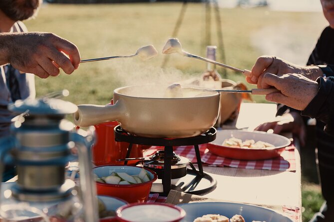 The best Sunset hike with Cheese Fondue - Swiss Cheese Fondue Done the Right Way (Bread, Pickles, and Seasonal Sides)