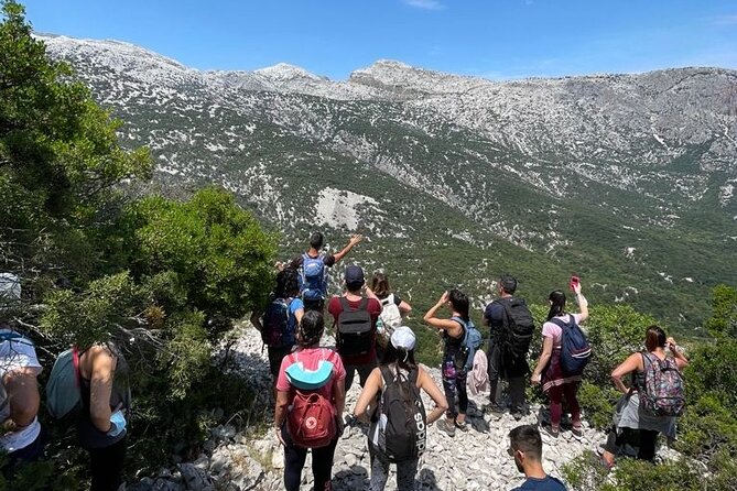 Tiscali mount guided hike - The 6 km trek through woods, karst paths, and a narrow cleft