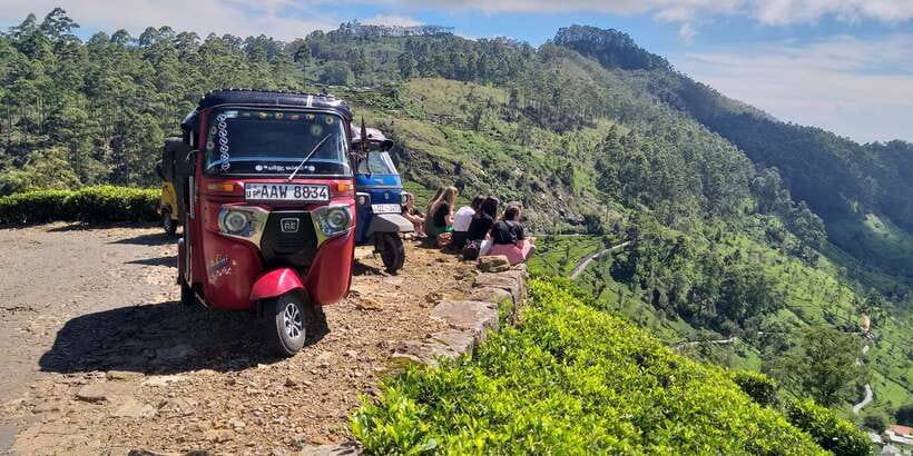 Tuk-Tuk Safari Liptons seat,Tea Fields Hike,TeaFactory Tour - Picnic lunch in the hills: what to expect when weather changes the plan