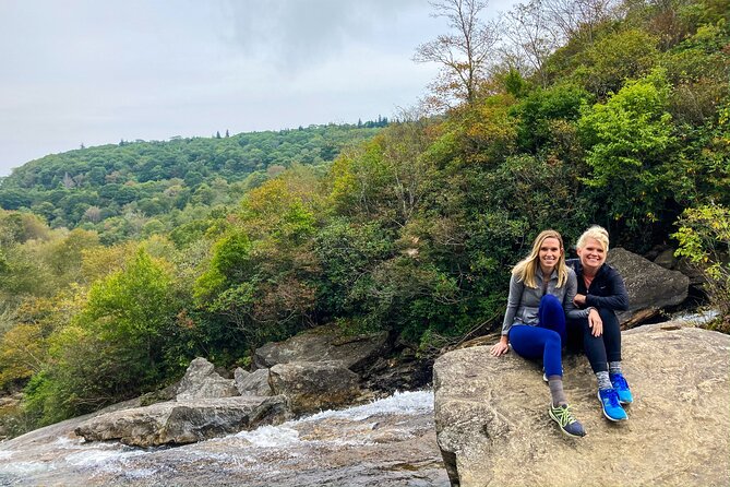 Waterfall Jeep Tour - Backroads and Scenic Views - Stop 1 in Pisgah National Forest: the waterfall-country hike